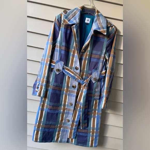 🎁NWT CAbi Trendy Neutral Hughs Plaid Jacket- Great 4 Layering & Christmas Gift🎄 - Picture 8 of 16